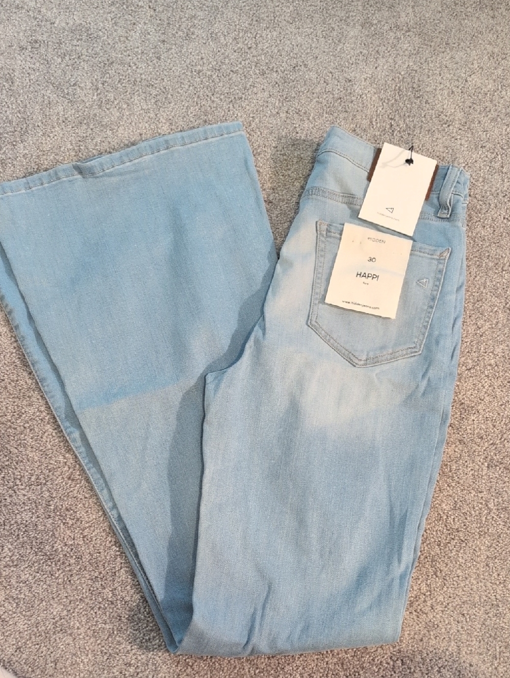 Hidden Jeans Light Wash Flared Jeans